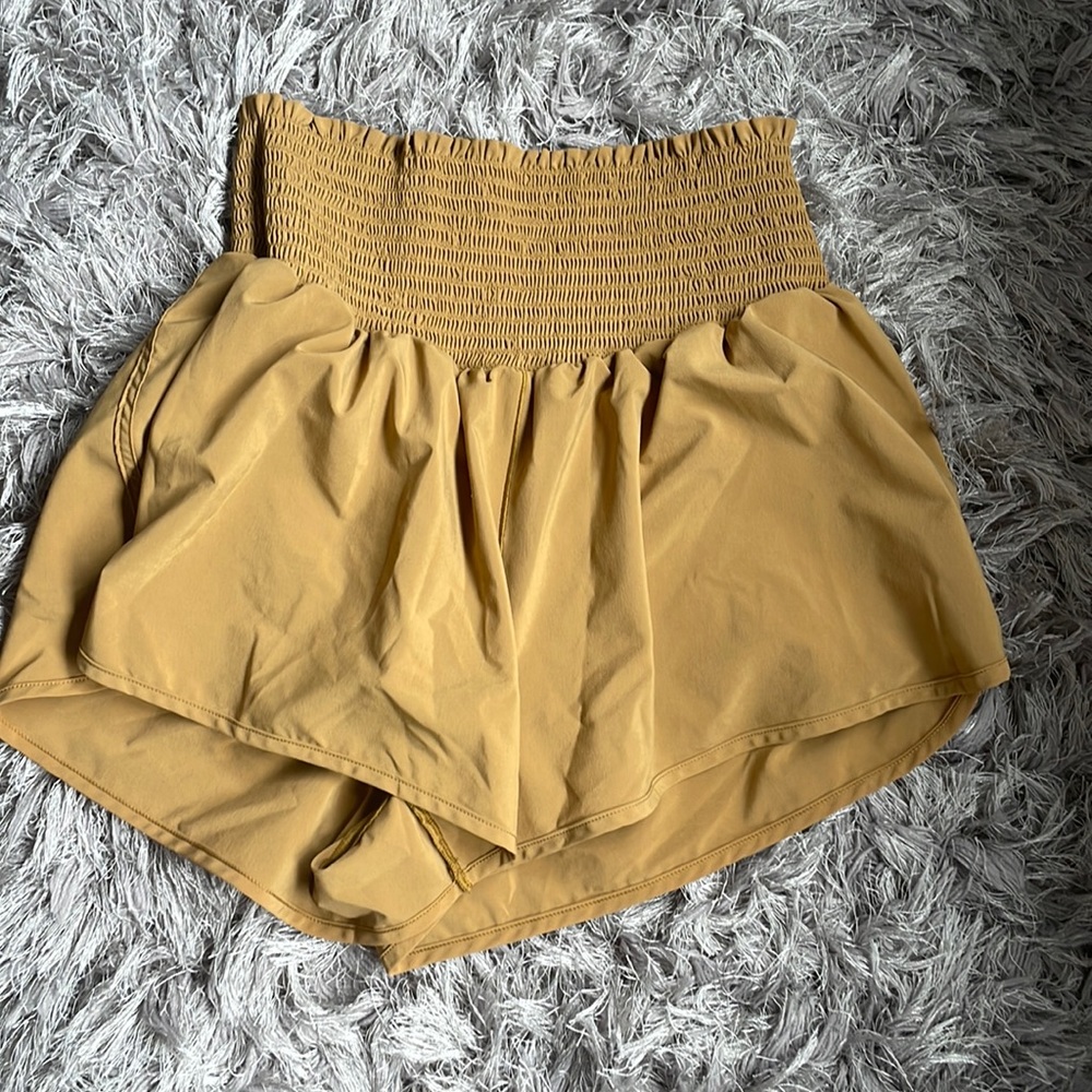Offline by aerie active shorts size large tan